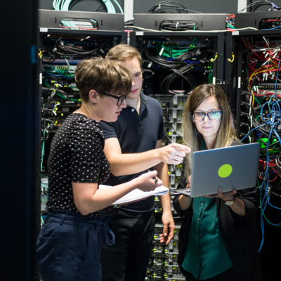 Guava X IT technician in server room